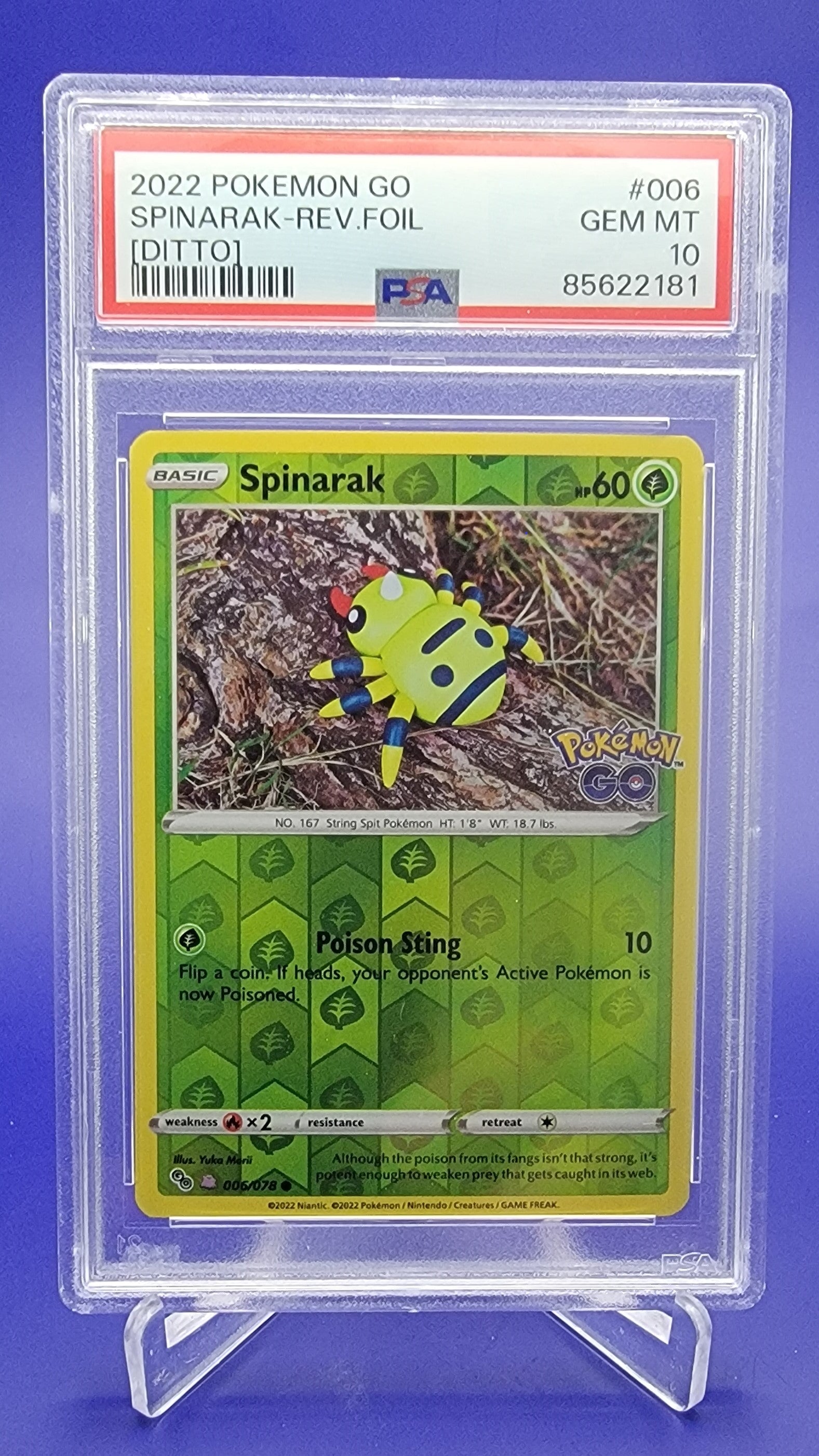 2022 Pokémon GO Spinarak[Ditto] #006